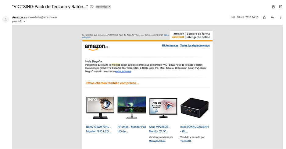 Amazon email marketing